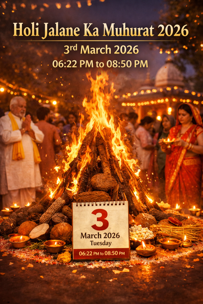 Holi Jalane ka Muhurat 2026