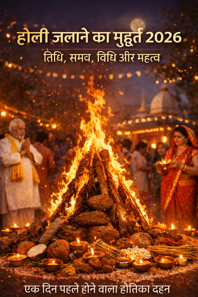होली जलाने का मुहूर्त 2026